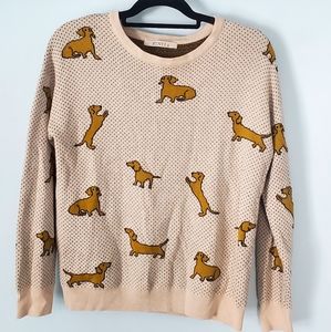 Daschund Puppy Dog Sweater Einii Size S Cotton Blend